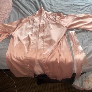 PINK SILK PINK ROBE